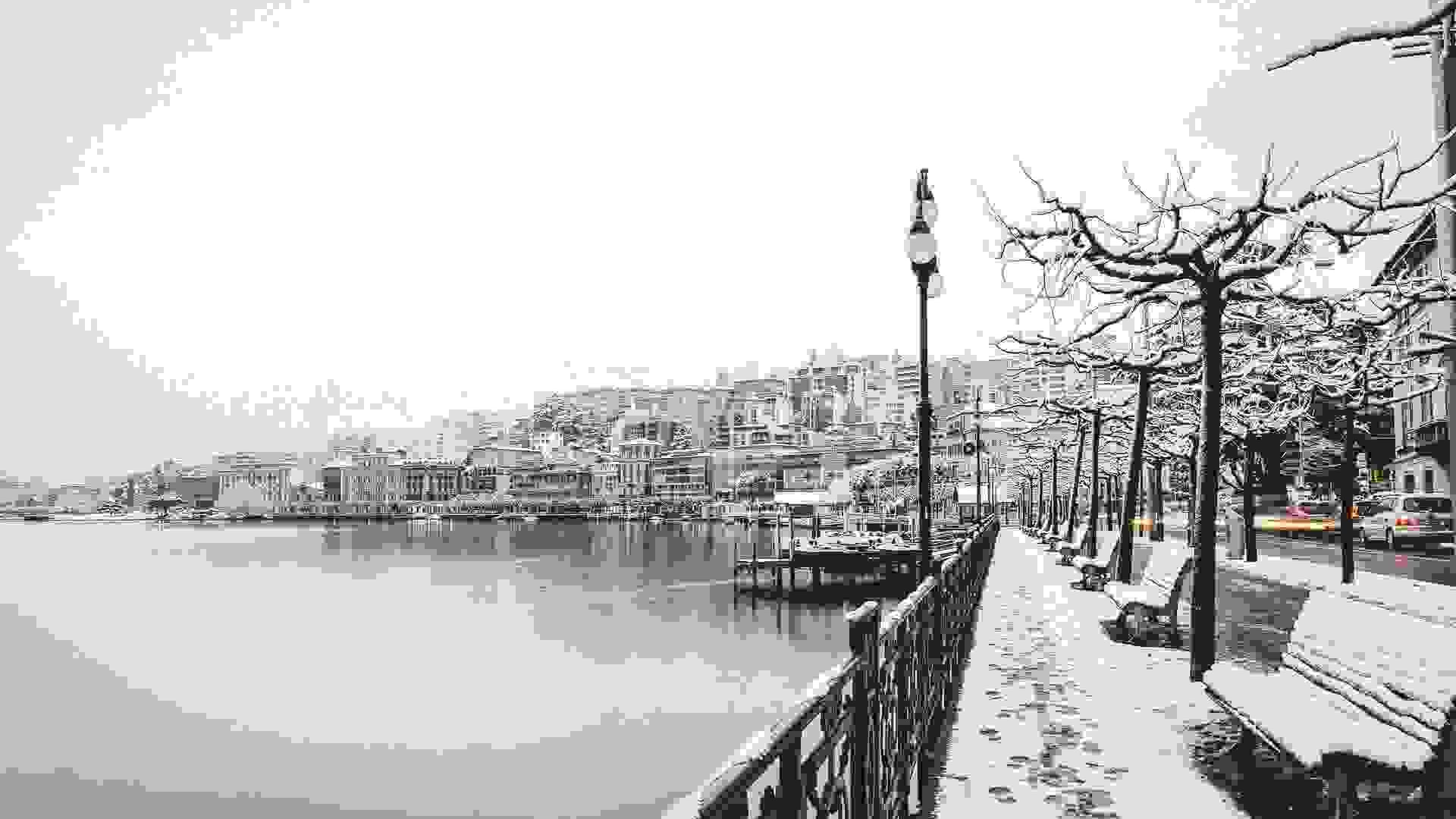 Sample/ black patio lantern beside body of water 890035